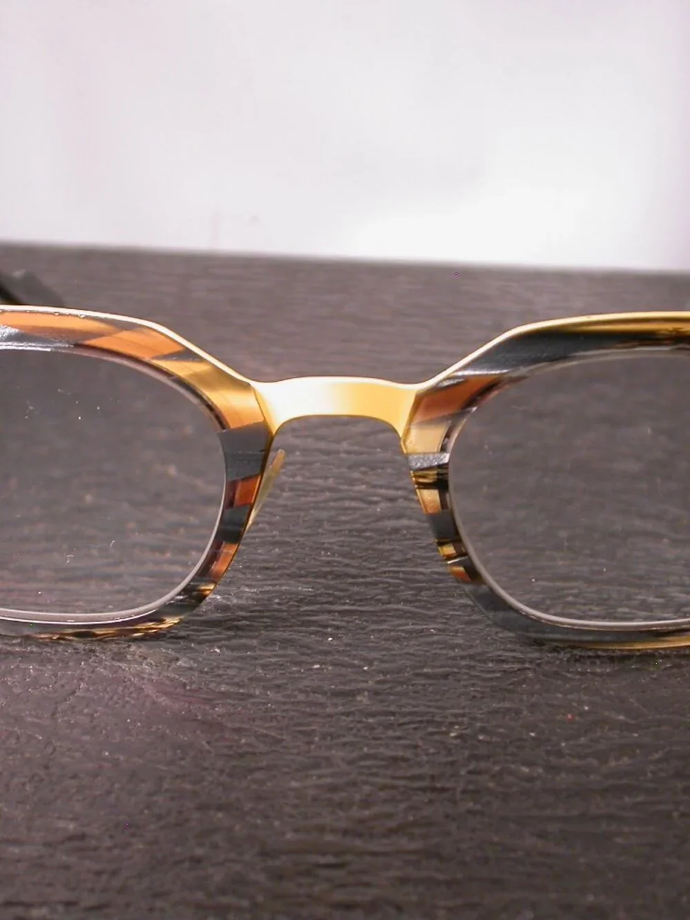 Authentic Anne et Valentin Favorite BRIGHT Yellow Stripe Eyeglasses Made France